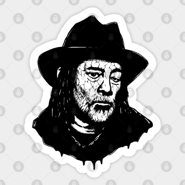 Thom Yorke Portrait Art Sticker by surmind
